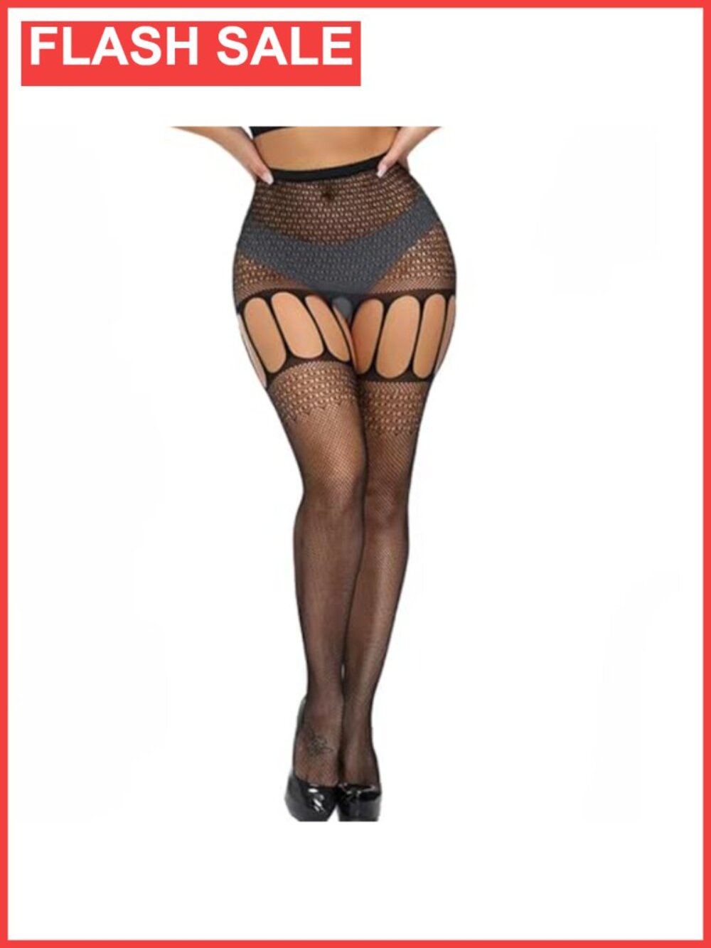 Fishnet Stockings High Waist Tights Suspender Hosiery Sexy Pantyhose